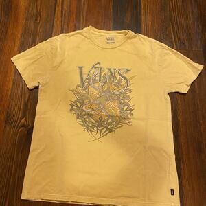 Vans Yellow Dragon Graphic T-Shirt Men's Size XL Short Sleeve Streetwear Tee